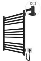 Електрична рушникосушарка HF London  770х530 чорний мат MARIO