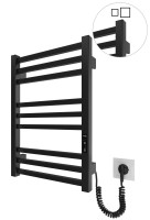 Електрична рушникосушарка HF London  570х430 чорний мат MARIO