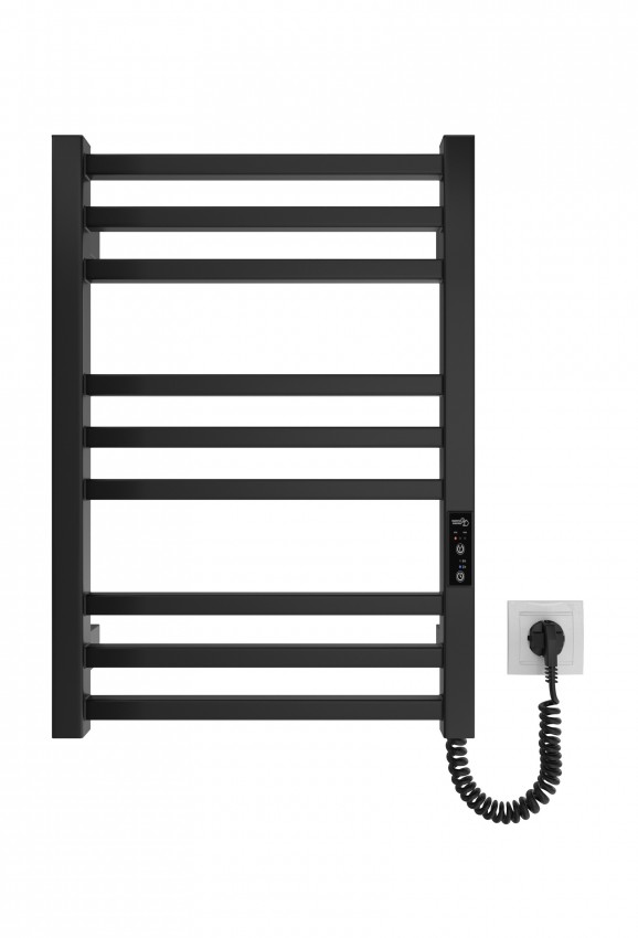 Електрична рушникосушарка HF London  570х430 чорний мат MARIO фото 1