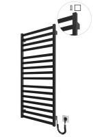 Електрична рушникосушарка HF Oxford 1170х530 чорний мат MARIO