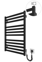 Електрична рушникосушарка HF Oxford  770х530 чорний мат MARIO