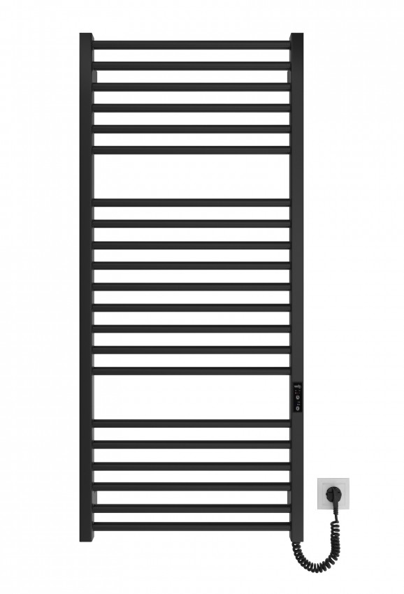 Електрична рушникосушарка HF Derby 1170х530 чорний мат MARIO фото 1
