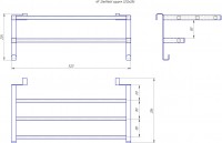 HF Sheffield проф. 520х284 білий мат MARIO фото 4