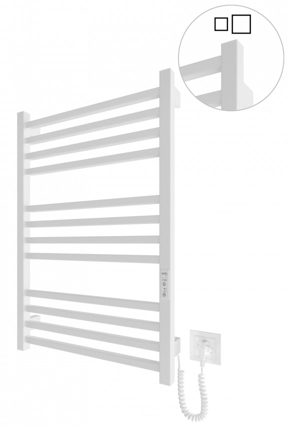 Електрична рушникосушарка HF London  770х530 білий мат MARIO