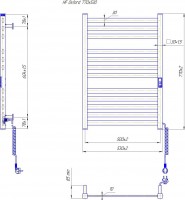 Електрична рушникосушарка HF Oxford  770х530 білий мат MARIO фото 4