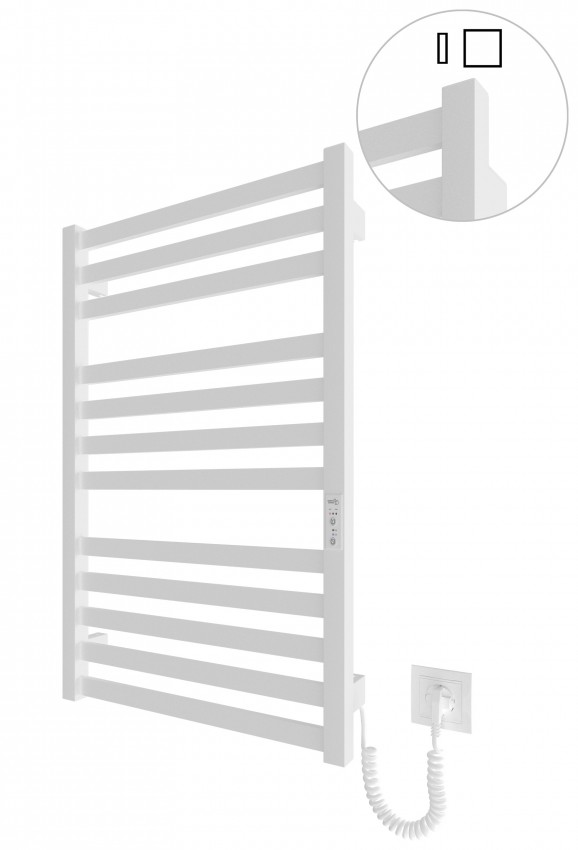 Електрична рушникосушарка HF Oxford  770х530 білий мат MARIO