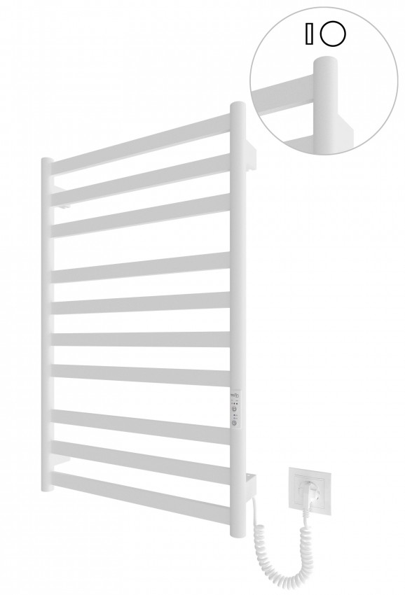 Електрична рушникосушарка HF York  770х530 білий мат MARIO