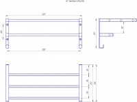 Полиця HF Sheffield 520x256 (настінне кріплення) MARIO фото 3