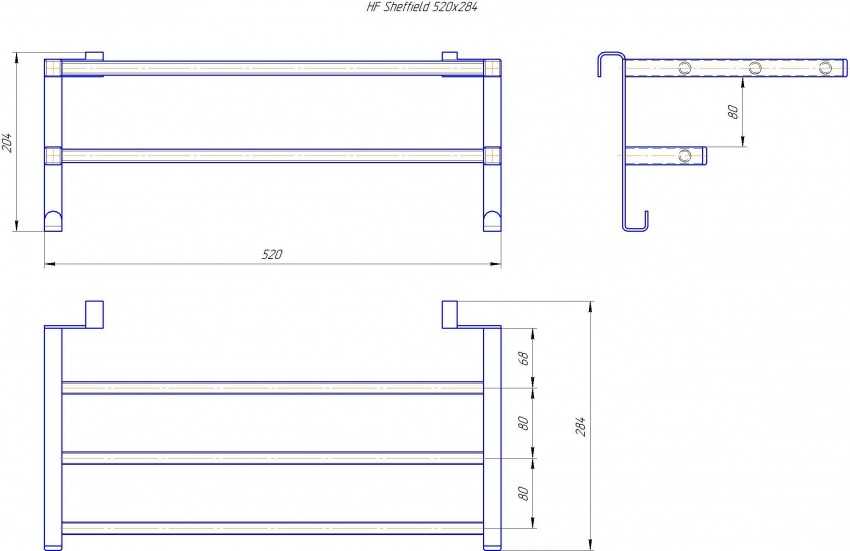 HF Sheffield 520x284 білий мат MARIO фото 4
