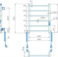 Електрична рушникосушарка HF Leeds  570x430 білий мат MARIO фото 4