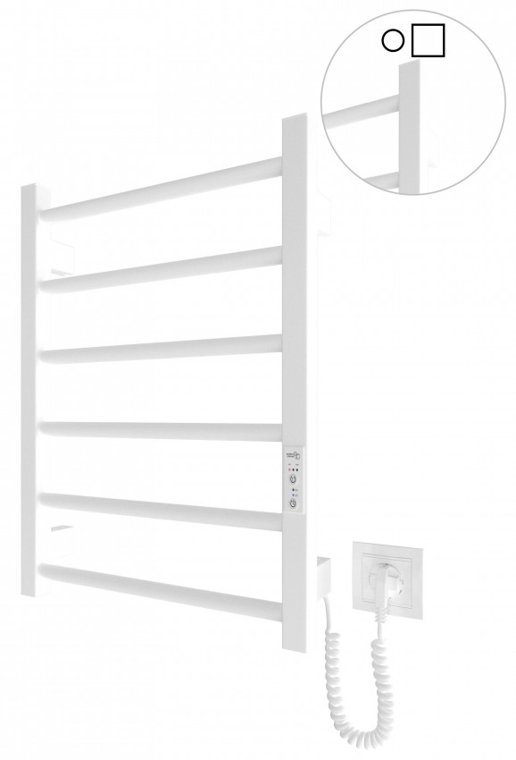 Електрична рушникосушарка HF Leeds  570x430 білий мат MARIO