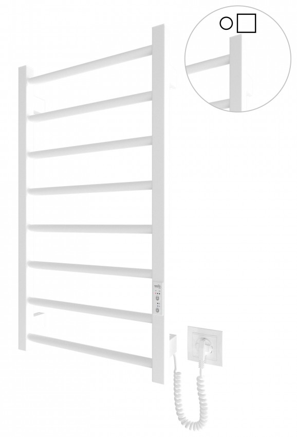 Електрична рушникосушарка HF Leeds  770x430 білий мат MARIO