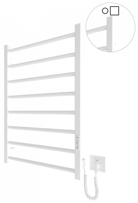 Електрична рушникосушарка HF Leeds  770x530 білий мат MARIO