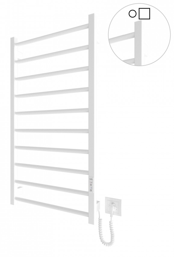 Електрична рушникосушарка HF Leeds  970x530 білий мат MARIO