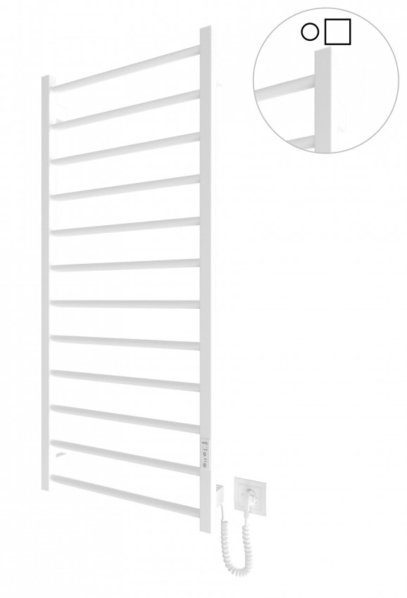 Електрична рушникосушарка HF Leeds 1170x530 білий мат MARIO