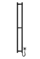 Електрична рушникосушарка HF Slim 1170х140 чорний мат MARIO фото 1