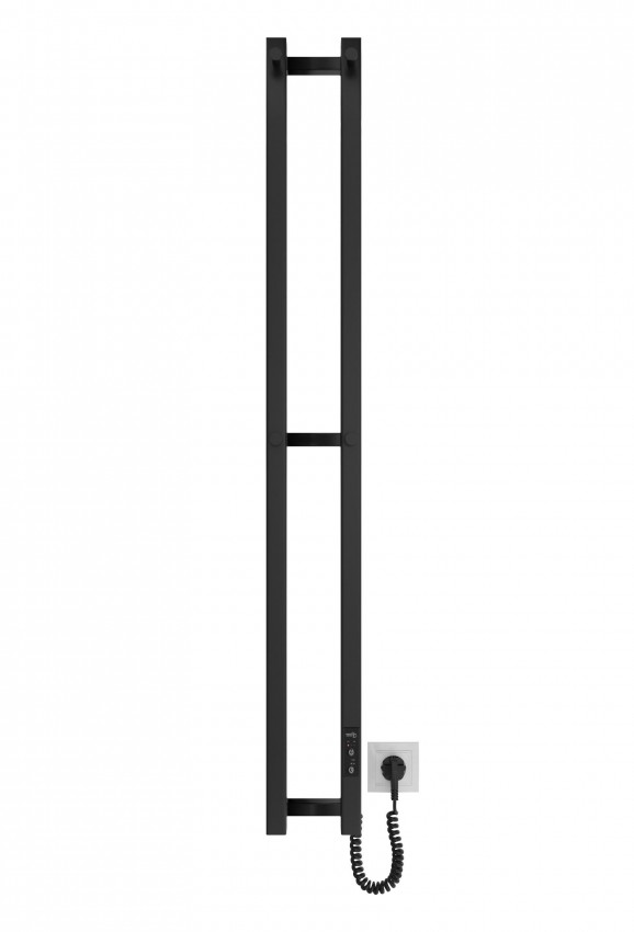 Електрична рушникосушарка HF Slim 1170х140 чорний мат MARIO фото 1