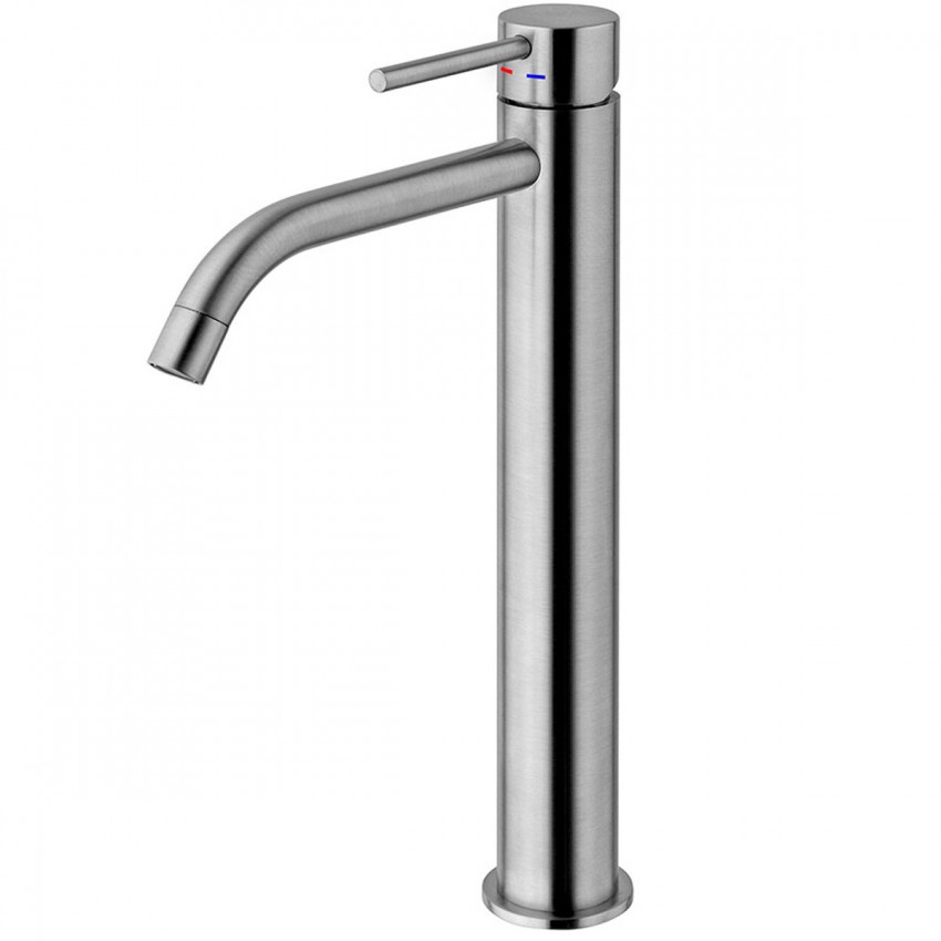 LIG081ST  LIGHT Змішувач для раковини високий, сталь (1 сорт) Paffoni фото 1