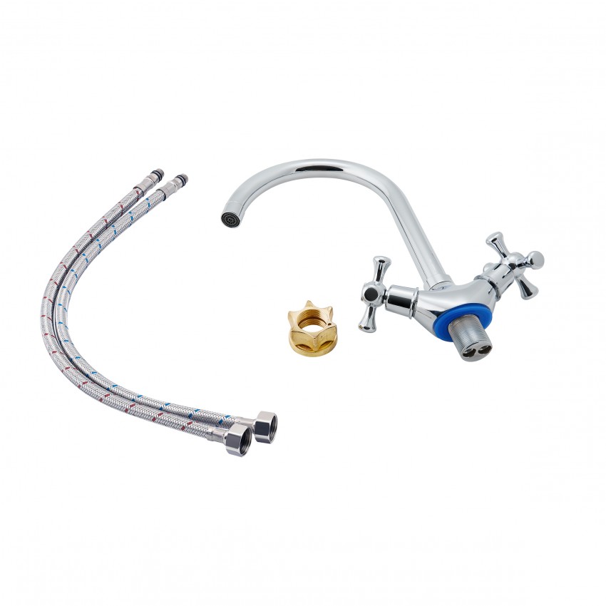 Змішувач для кухні Lamb 278F, Chrome двовентильний LDLAM278FCRM35071 Lidz LIDZ фото 3