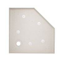 Душовий піддон Diamond 301112, 100x100x12 см, п'ятикутний, акриловий + ніжки, діаметр зливу 90 мм Qtap QTAP фото 4