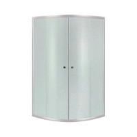 Набір: Душова кабіна Latwa SC90x90.SAT.LOW.FR, напівкругла, скло Frost 4 мм + Душовий піддон Kupala ST90x90x16 Lidz LIDZ фото 2