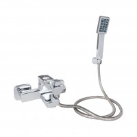 Змішувач для ванни Wawel 006, Chrome (k35) з душовим гарнітуром LDWAW006CRM45388 Lidz LIDZ