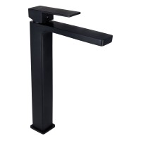 Змішувач для раковини високий Gemini, Matt Black (k35) QTGEM269BLM45678 Qtap QTAP