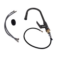 Змішувач для кухні Vlasta New, Gunmetal Black PVD (k35) з висувним виливом QTVLA344GMB45647 Qtap QTAP фото 4