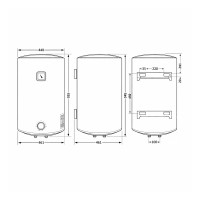 Водонагрівач електричний 100 л, Grey, універсальний, мокрий ТЕН 1,5 кВт D100VH15Q3G Thermo Alliance Thermo Alliance фото 1