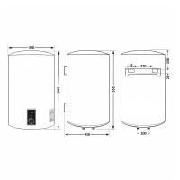 Водонагрівач електричний 50 л Black, вертикальний, сухий ТЕН 2,0 кВт D50V20J2(D)KВ Thermo Alliance Thermo Alliance фото 1