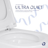 Унітаз підвісний Scorpio ML Ultra Quiet 490x365x325 мм, White, з сидінням Slim Duroplast/ Soft-close/ MagLock QTSCOML26W49622 Qtap QTAP фото 4