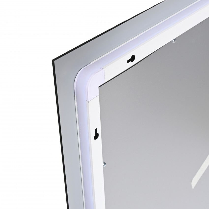 Дзеркало настінне Taurus (TA1) 1000×800 мм, прямокутне, з LED-підсвіткою Touch, антизапотіванням, димером, рег. темп. кольору (3000-6500K) Qtap QTAP фото 4