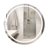 Дзеркало настінне Mideya (MI6) R1000 мм, кругле, з LED-підсвіткою Touch, антизапотіванням, димером Qtap QTAP