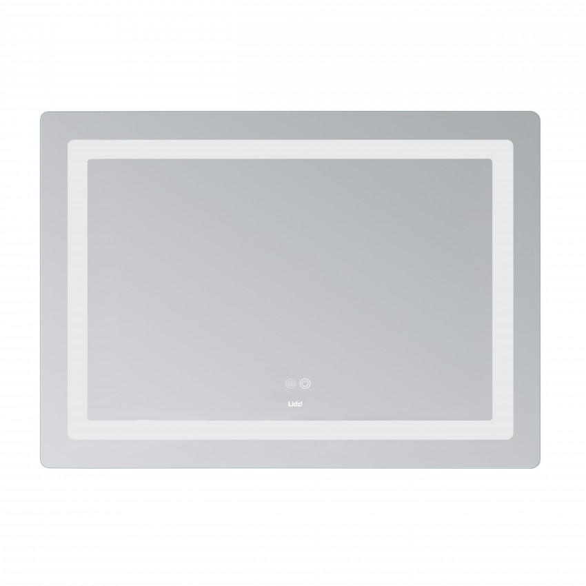 Дзеркало настінне Kubis (KU2) 1200х800 мм, прямокутне, з LED-підсвічуванням Touch, антизапотіванням, димером, рег. яскравості Lidz LIDZ фото 2