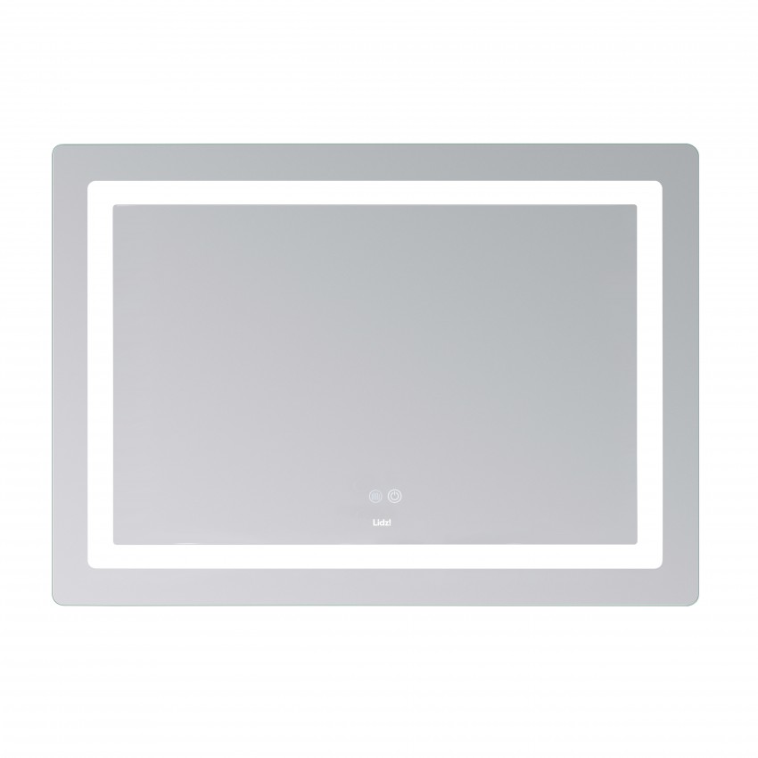 Дзеркало настінне Kubis (KU2) 1200х800 мм, прямокутне, з LED-підсвічуванням Touch, антизапотіванням, димером, рег. яскравості Lidz LIDZ фото 3