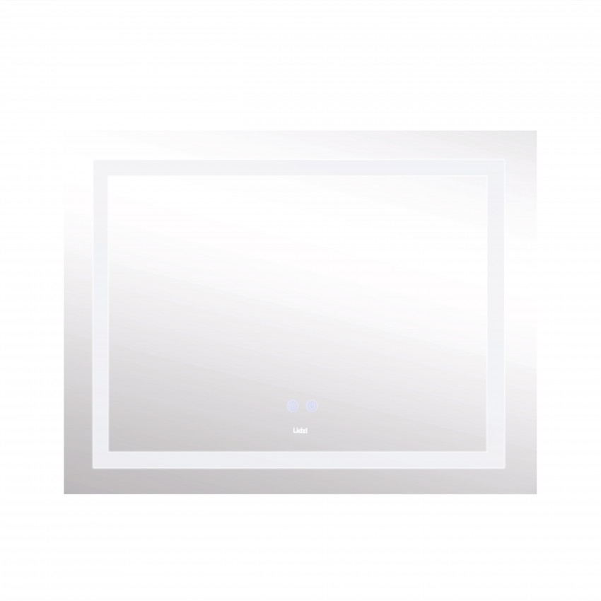 Дзеркало настінне Kubis (KU1) 1200х800 мм, прямокутне, з LED-підсвічуванням Touch, антизапотіванням, димером, рег. яскравості Lidz LIDZ фото 3