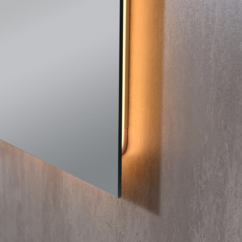 Дзеркало настінне Taurus (TA1) 1200×800 мм, прямокутне, з LED-підсвіткою Touch, антизапотіванням, димером, рег. темп. кольору (3000-6500K) Qtap QTAP фото 2