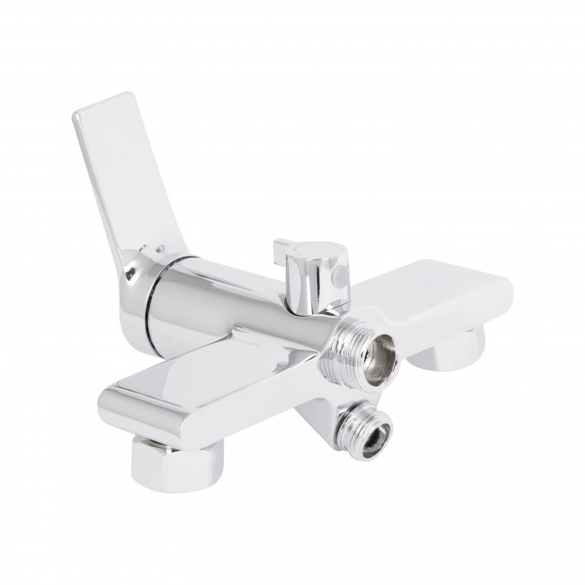 Змішувач для ванни Arvin, Chrome (k30) з довгим поворотним виливом та душовим гарнітуром QTARV260CRM48641 Qtap QTAP фото 3