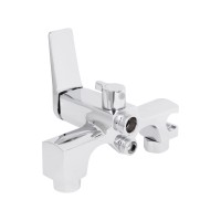 Змішувач для ванни Nando, Chrome (k35) з довгим поворотним виливом та душовим гарнітуром QTNAN260CRM48652 Qtap QTAP фото 3