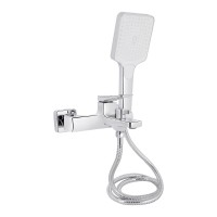 Змішувач для ванни Nando, Chrome (k35) з душовим гарнітуром QTNAN259CRM48651 Qtap QTAP