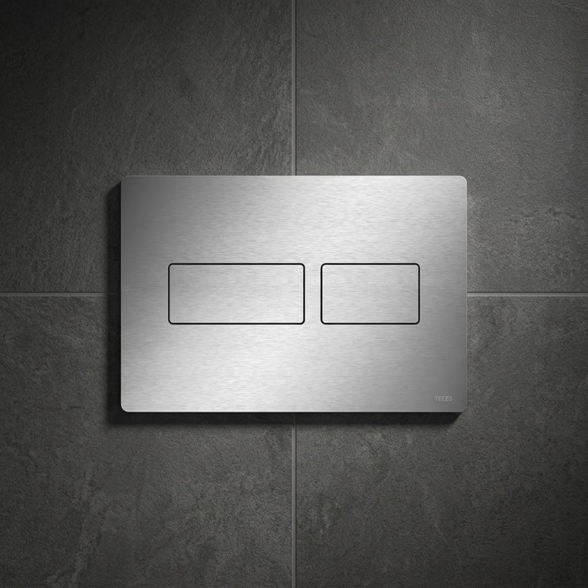 9240434 TECEsolid Панель змиву для унітазу, нержавіюча сталь, anti-fingerprint (1 сорт) TECE