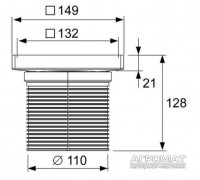 3660011 Верхня частина душового трапу для плитки (1 сорт) TECE