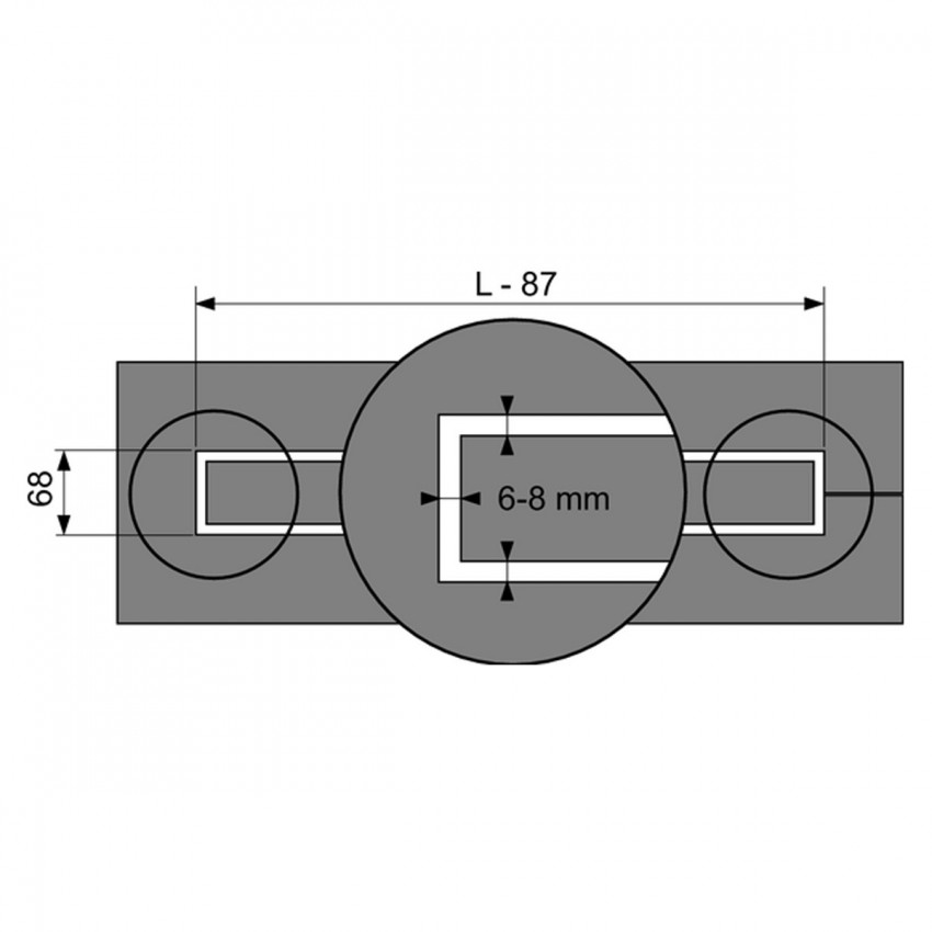 650800 Канал зливний прямий  TECEdrainline довжина 835 мм, для натурального каменю (1 сорт) TECE фото 3