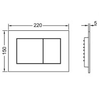 9240417 TECEnow Панель змиву для унітазу, біла матова (1 сорт) TECE фото 1