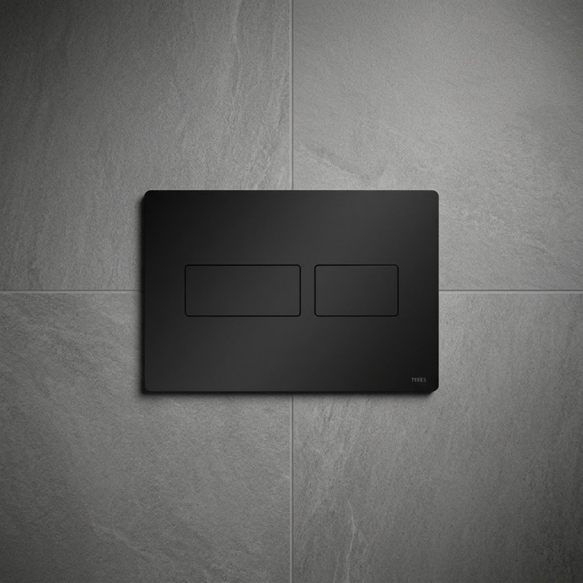 9240416 TECEsolid Панель змиву для унітазу, чорна матова (1 сорт) TECE