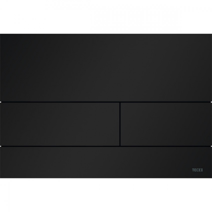 9240833  Панель змиву для унітазу з поверхнею із металу TECEsquareII, чорний матовий (1 сорт) TECE фото 1