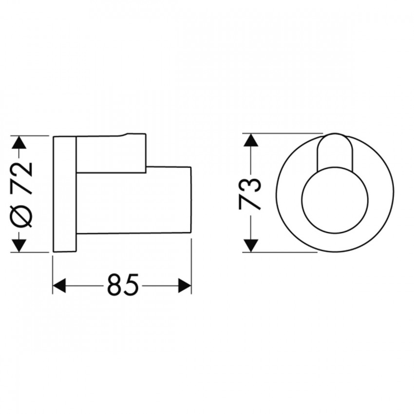 13950140 HG Декоративна накладка для кутового вентиля, brushed bronze (1 сорт) HANSGROHE фото 1