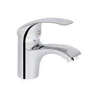 Змішувач для раковини низький Mars 001, Chrome (k40) LDMAR001CRM34871 Lidz LIDZ