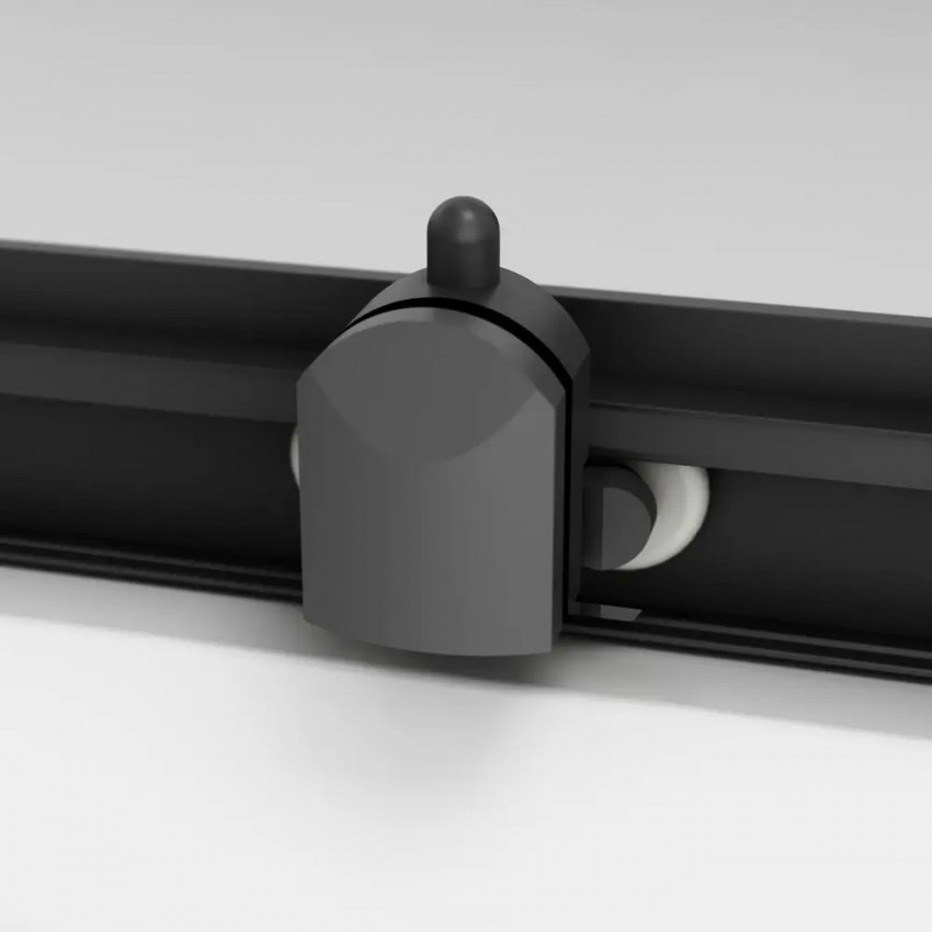 W90UG-403-090BT	 Душова кабіна Gem Square Slide 90x90 скло прозоре, профіль чорний матовий (1 сорт) AM.PM фото 4