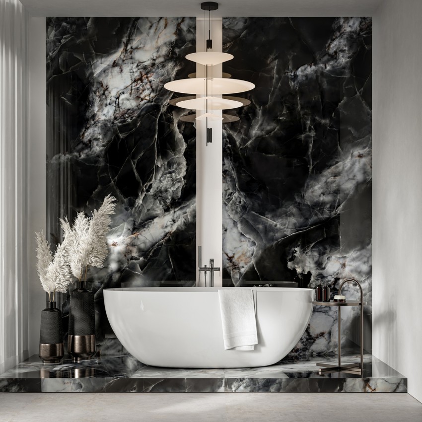 GRES CALMNESS BLACK RECT (1 сорт) CERRAD